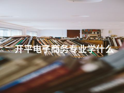 开平电子商务专业学什么(图1) 开平电子商务专业学什么(图1)