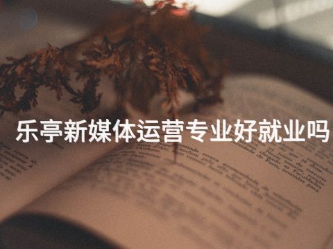 乐亭新媒体运营专业好就业吗(图1) 乐亭新媒体运营专业好就业吗(图1)