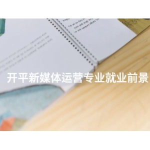 开平新媒体运营专业就业前景